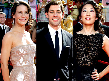 Evangeline Lilly, John Krasinski, Sandra Oh Evangeline Lilly, John Krasinski, Sandra Oh
